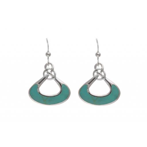 925 Sterling Silver Turquoise Earrings