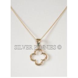 Gold Cut out Flower design necklace.png