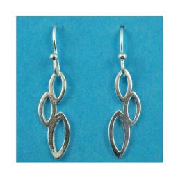 Silver Triple Oval Pendant earrings.jpg