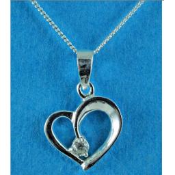 Clear Silver and CZ Heart Necklace.jpg