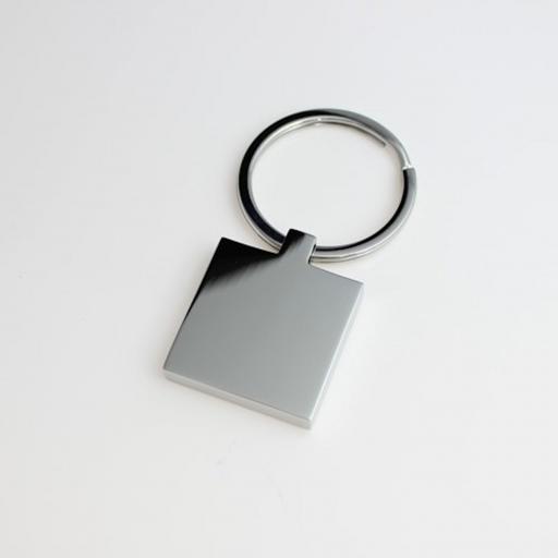 PHOTO Engraved SQUARE Keyring