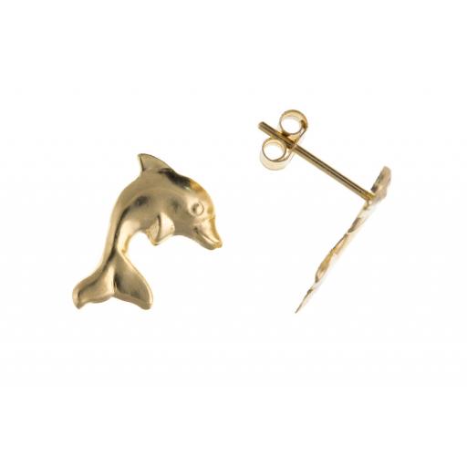 Childrens Dolphin Studs 9ct Gold